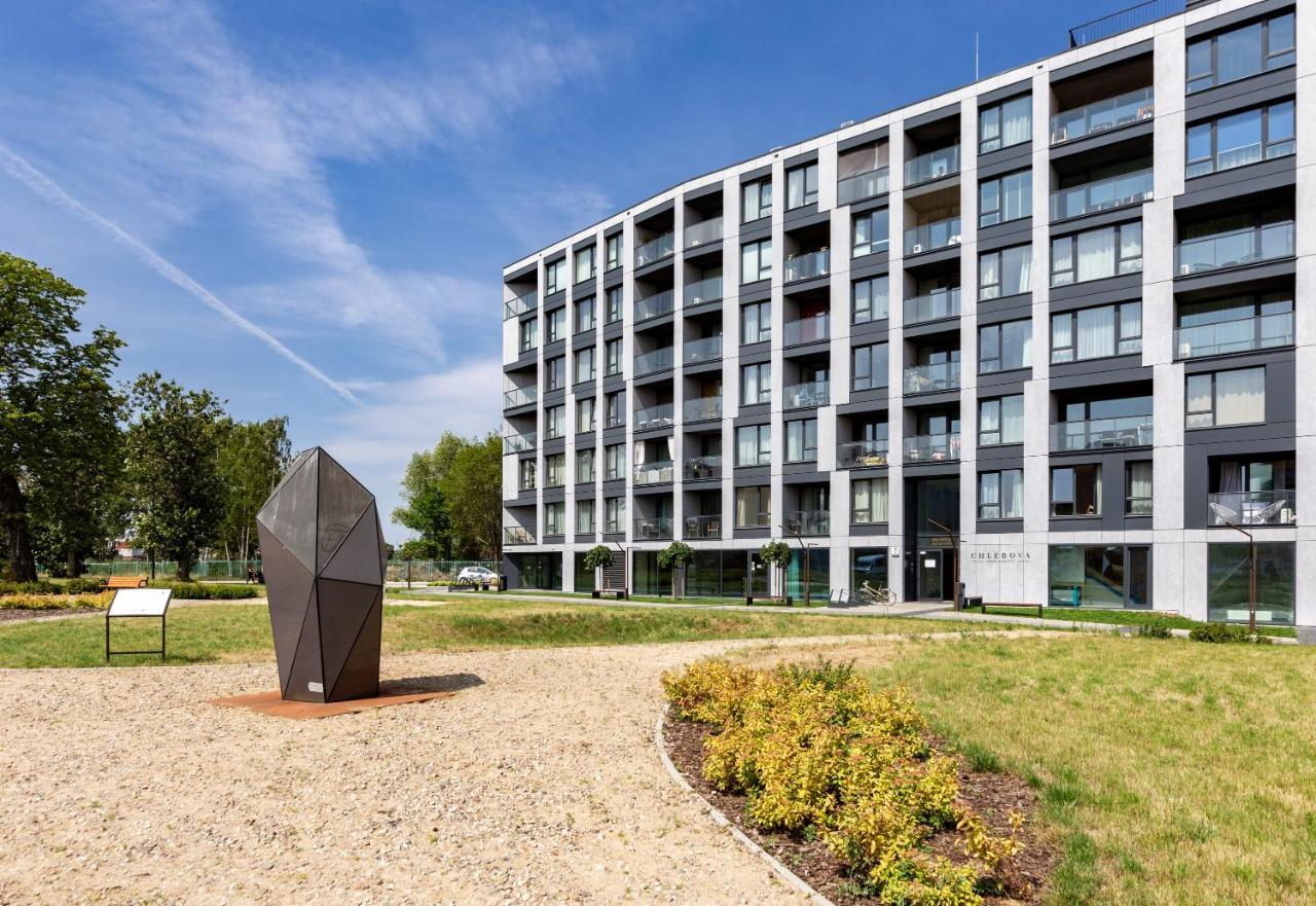 Chlebova - Riverside View Terrace, Free Parking, Gym & Kidsplay By Downtown Apartments Гданск Екстериор снимка