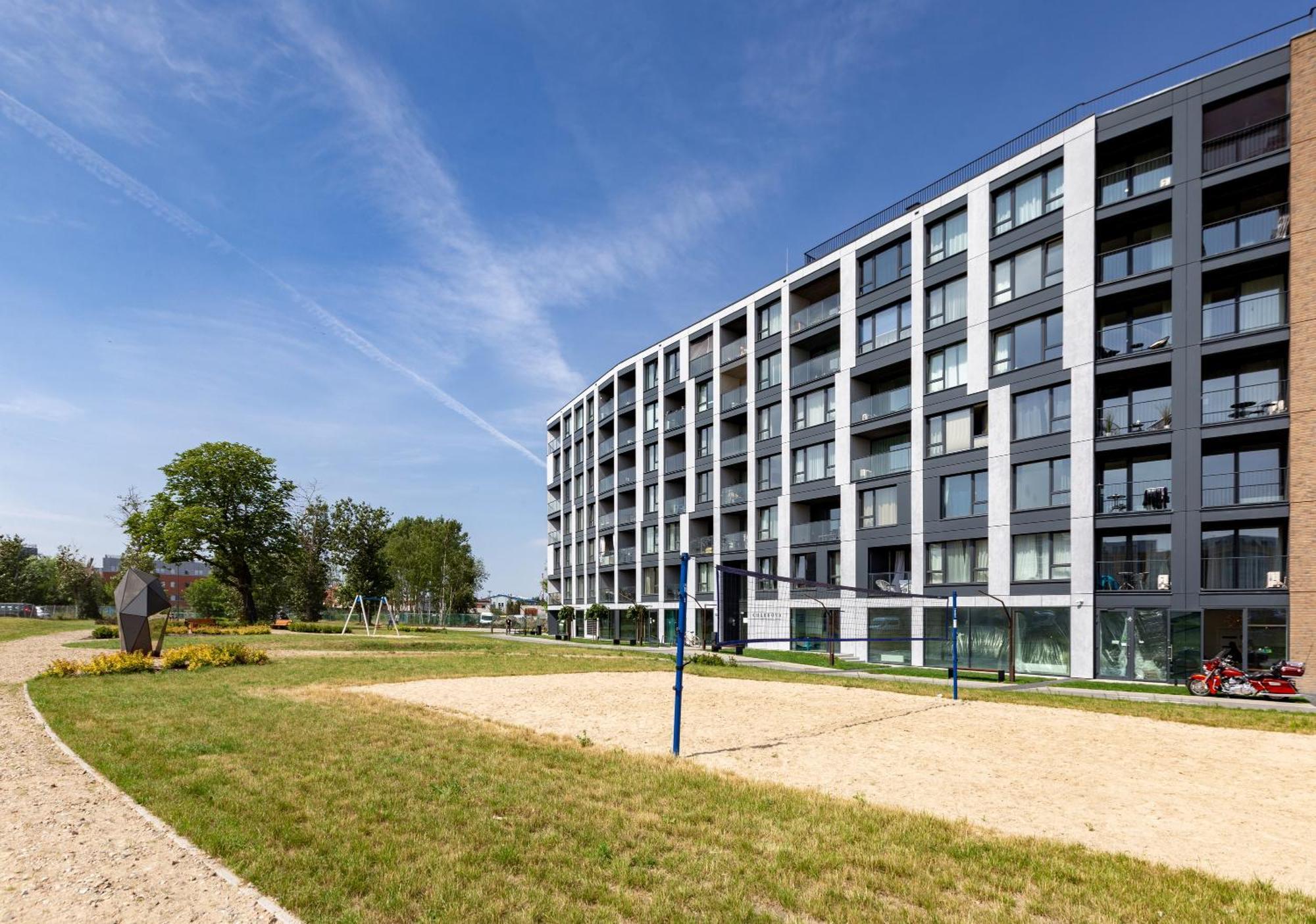 Chlebova - Riverside View Terrace, Free Parking, Gym & Kidsplay By Downtown Apartments Гданск Екстериор снимка