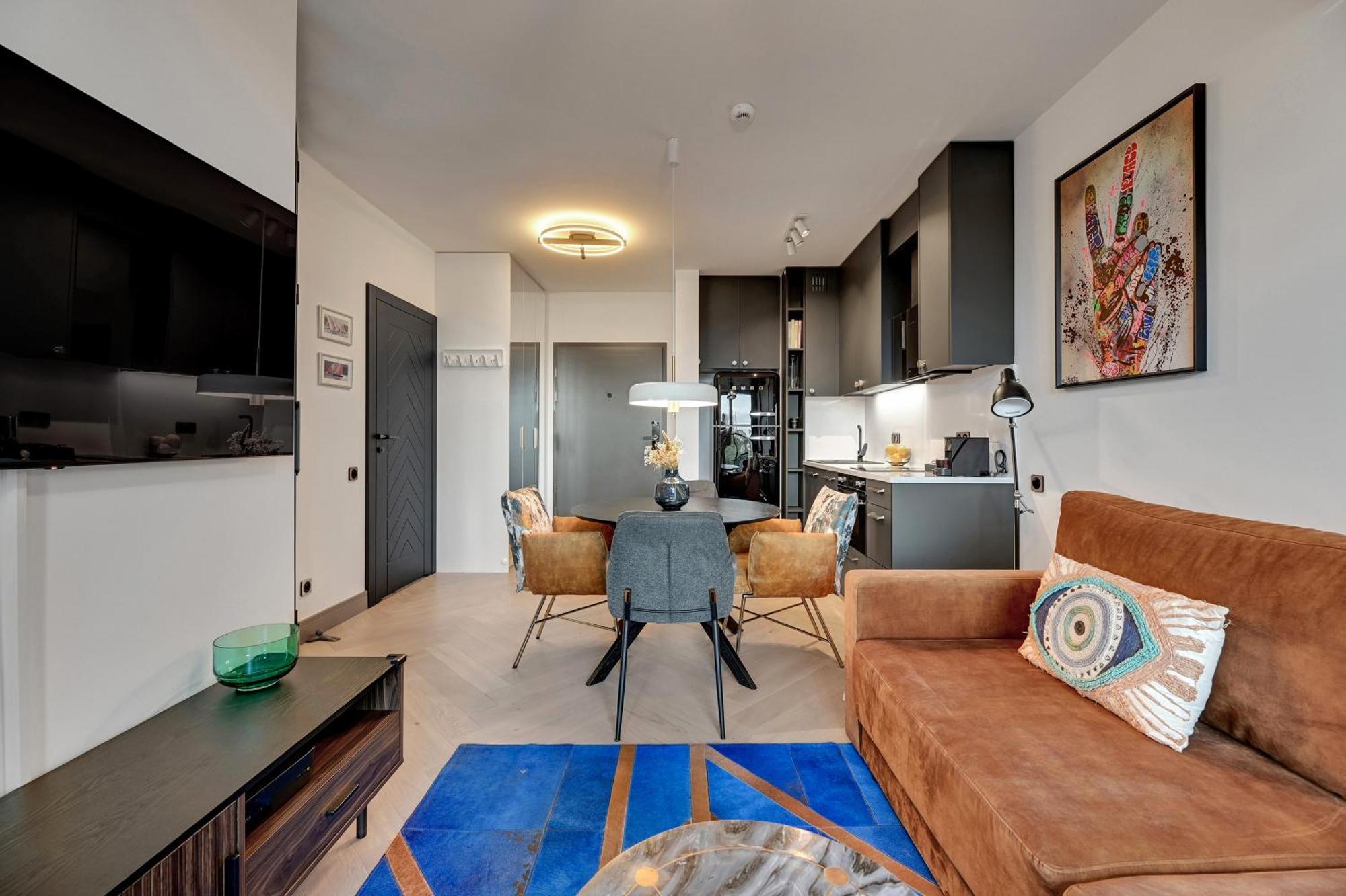 Chlebova - Riverside View Terrace, Free Parking, Gym & Kidsplay By Downtown Apartments Гданск Стая снимка
